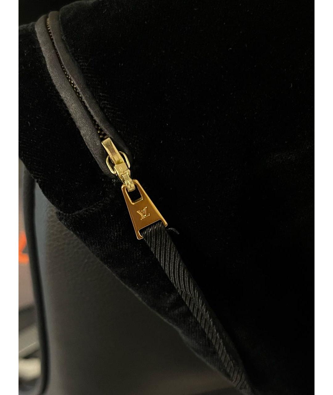 LOUIS VUITTON Черные бархатные бриджи, фото 7