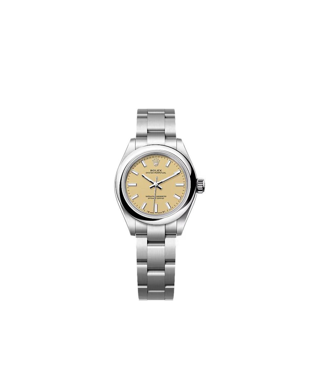 ROLEX Горчичные металлические часы, фото 1