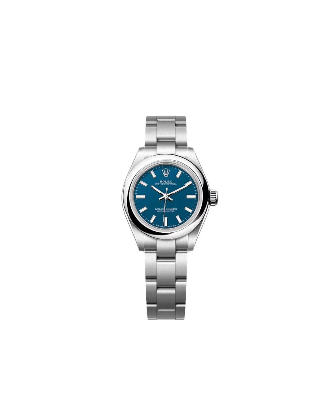 ROLEX Синие металлические часы, фото 1