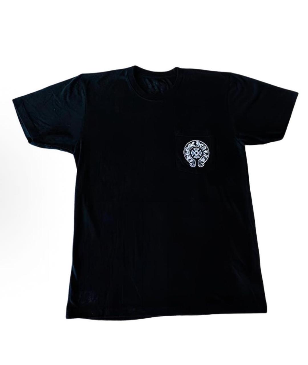 CHROME HEARTS Черная хлопковая футболка, фото 5