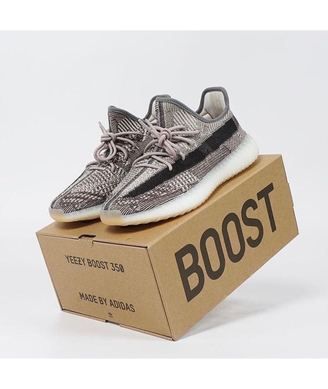 ADIDAS YEEZY Серые низкие кроссовки / кеды, фото 4