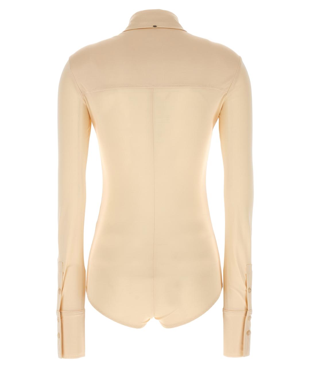 SPORTMAX Бежевая вискозная блузы, фото 2