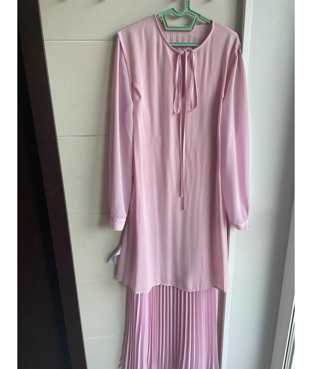MAJE Розовое полиэстеровое коктейльное платье, фото 3