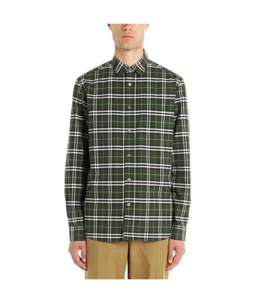 BURBERRY Мульти хлопковая кэжуал рубашка, фото 3