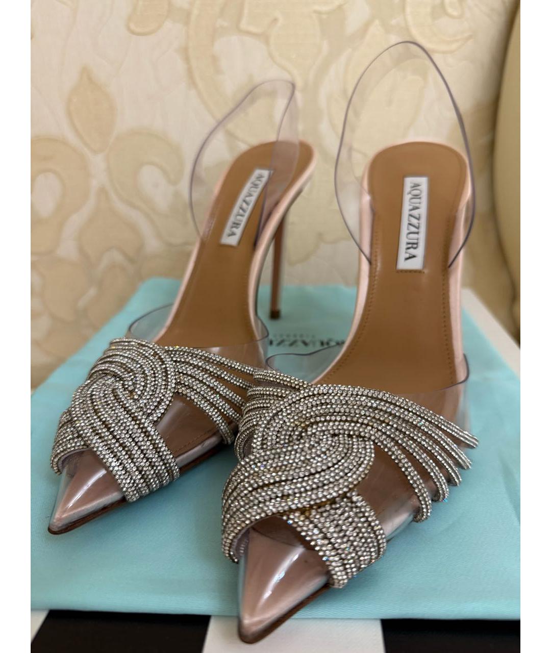 AQUAZZURA Розовые туфли, фото 3