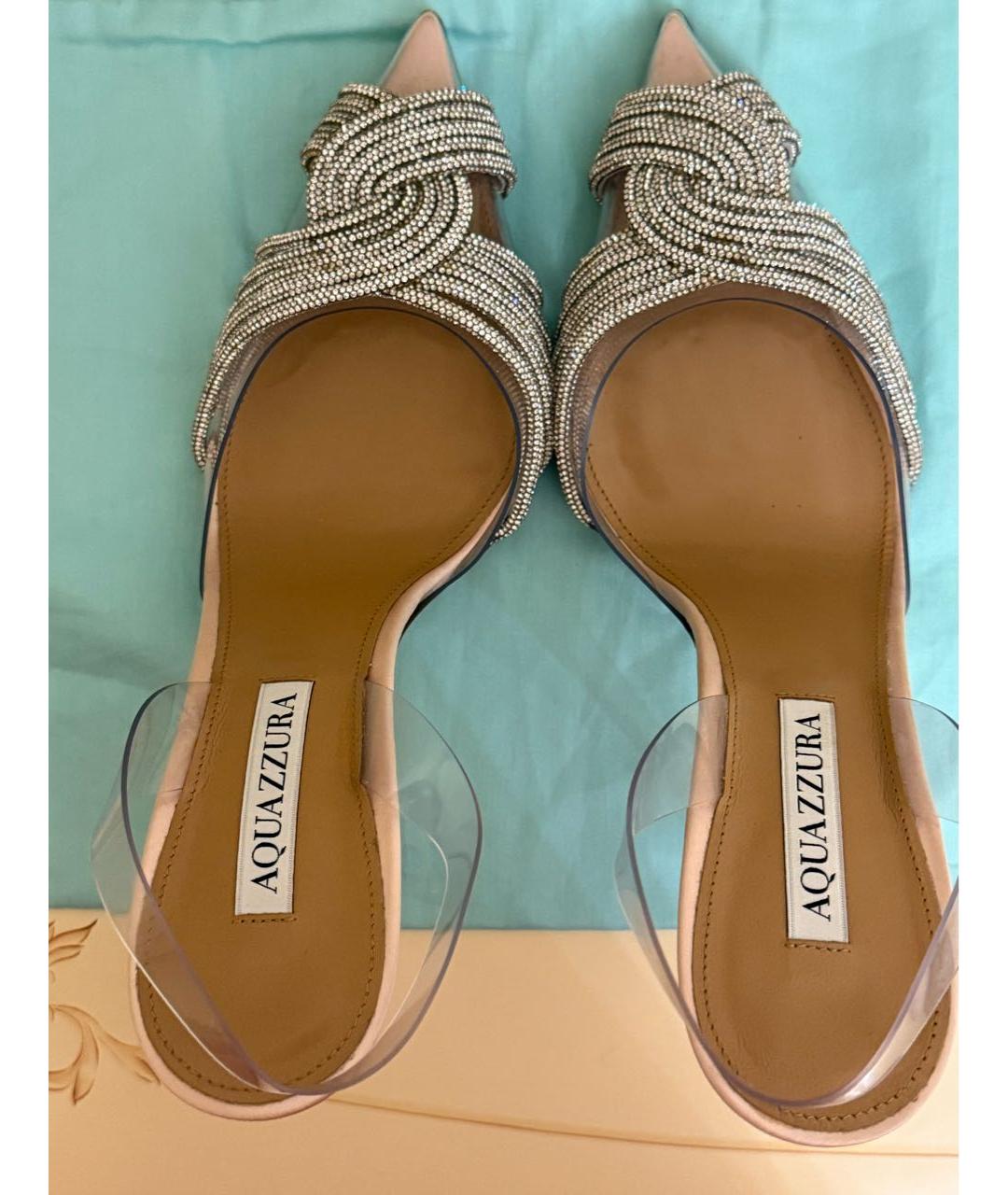 AQUAZZURA Розовые туфли, фото 4