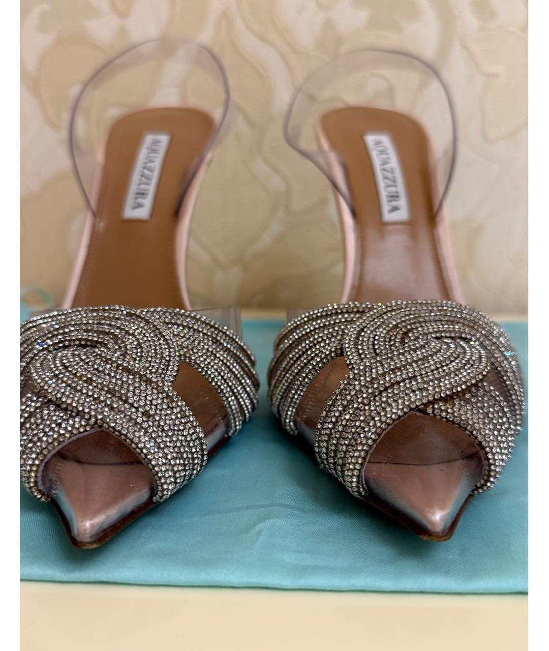 AQUAZZURA Розовые туфли, фото 8