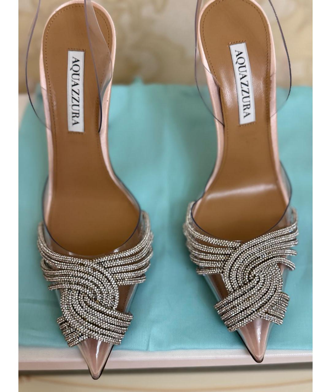 AQUAZZURA Розовые туфли, фото 2