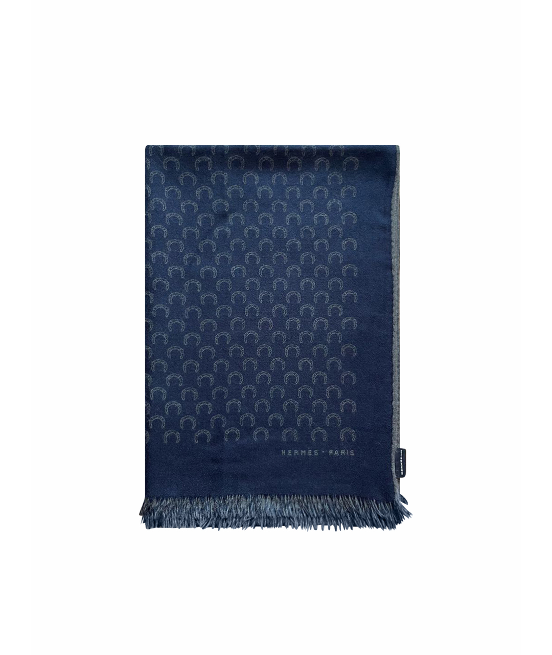 HERMES PRE-OWNED Темно-синий кашемировый шарф, фото 1