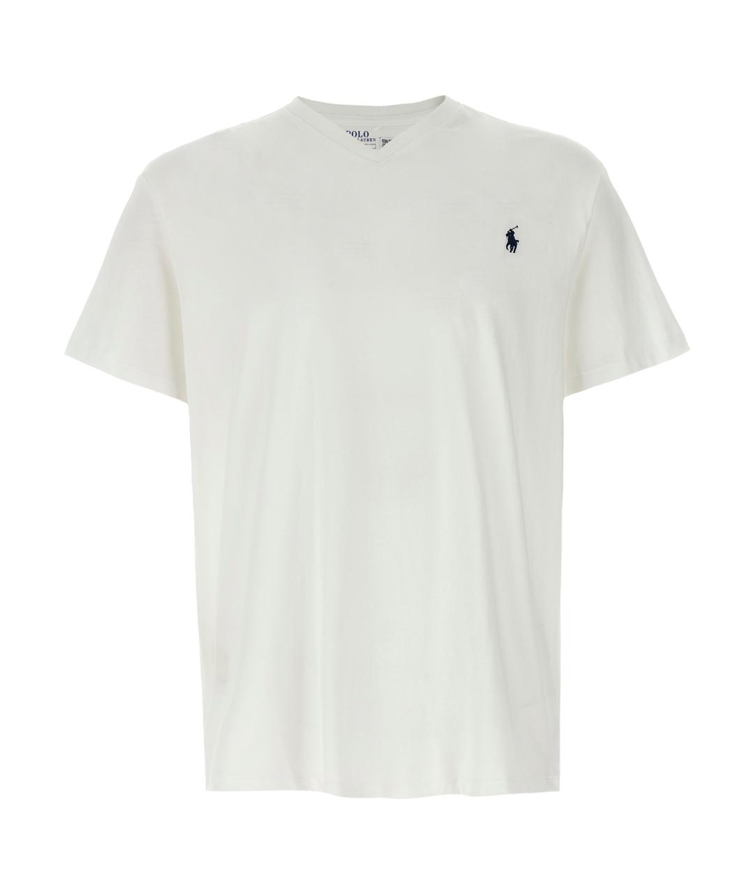 POLO RALPH LAUREN Белая хлопковая футболка, фото 1
