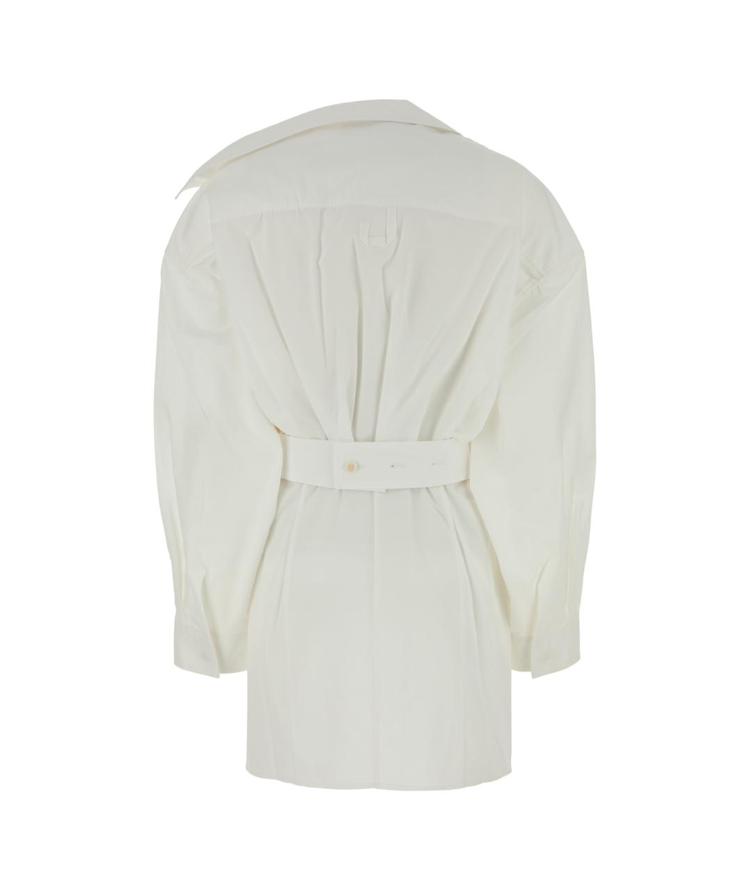 JACQUEMUS Белое хлопковое платье, фото 2