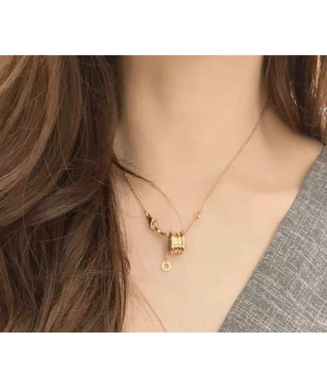 BVLGARI Золотое колье из розового золота, фото 3