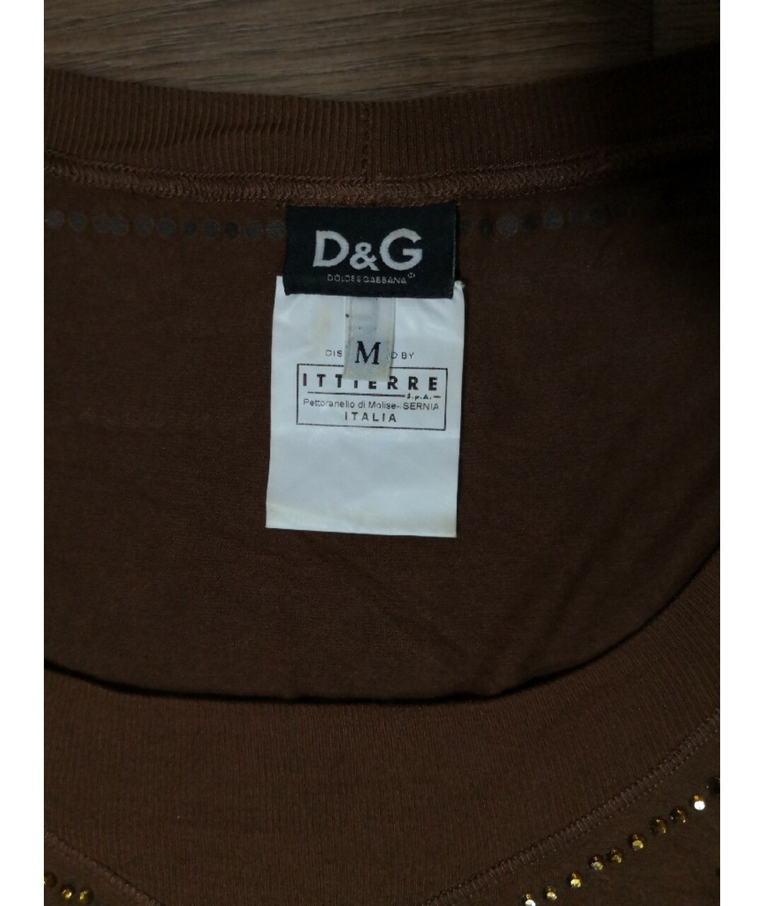 DOLCE & GABBANA VINTAGE Коричневый вискозный джемпер / свитер, фото 3
