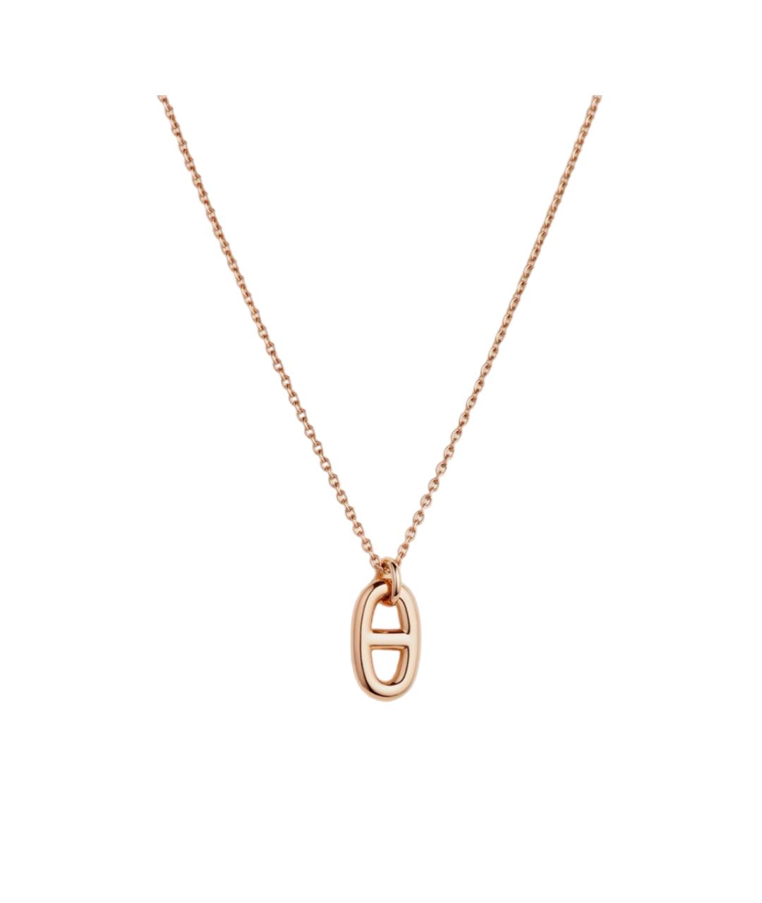 HERMES Золотое колье из розового золота, фото 1