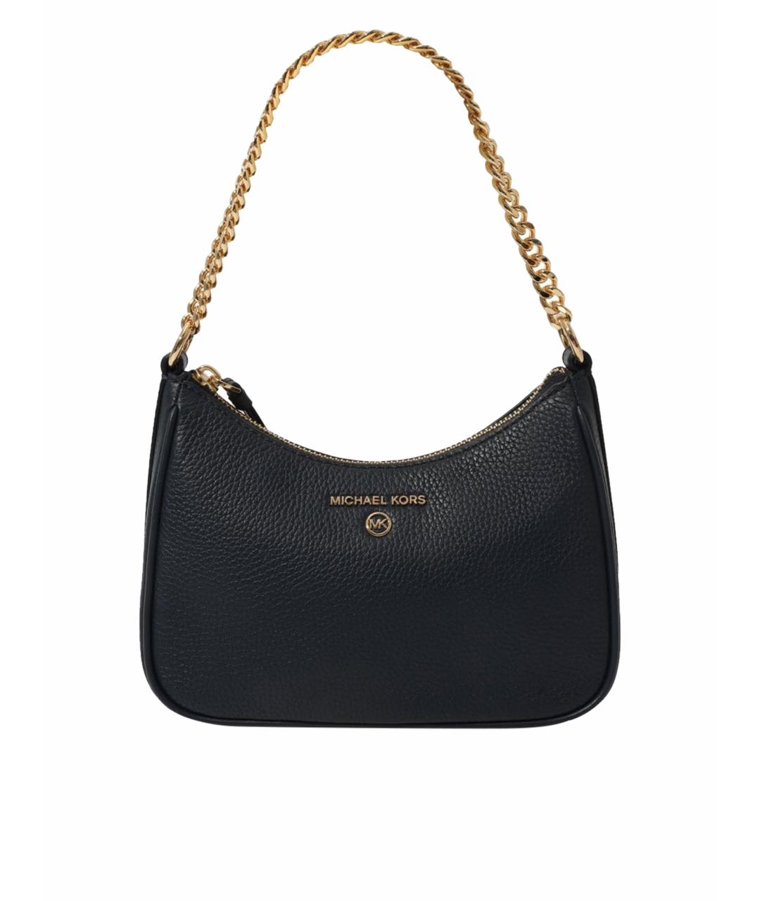 MICHAEL KORS Темно-синяя кожаная сумка с короткими ручками, фото 1