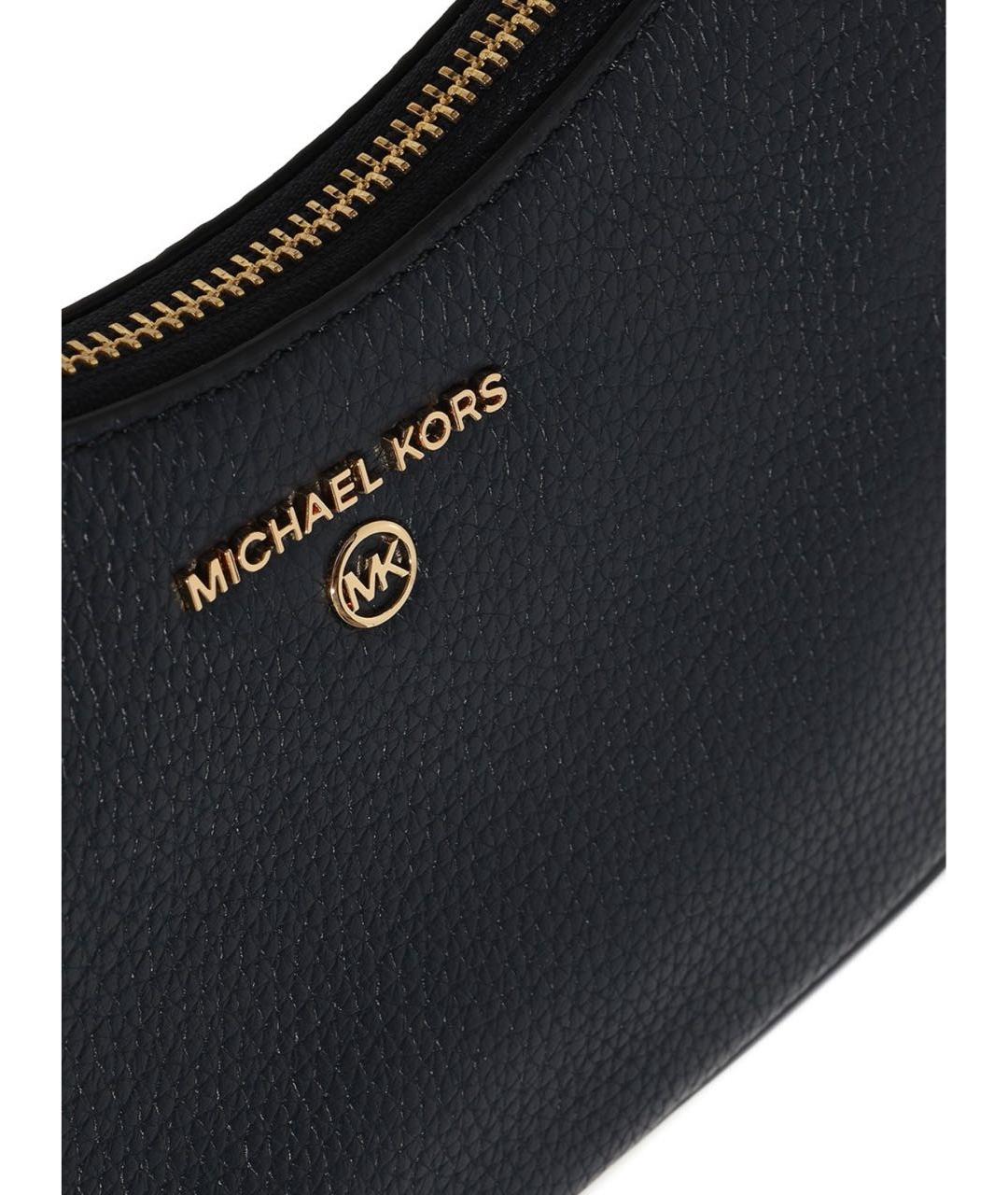 MICHAEL KORS Темно-синяя кожаная сумка с короткими ручками, фото 2