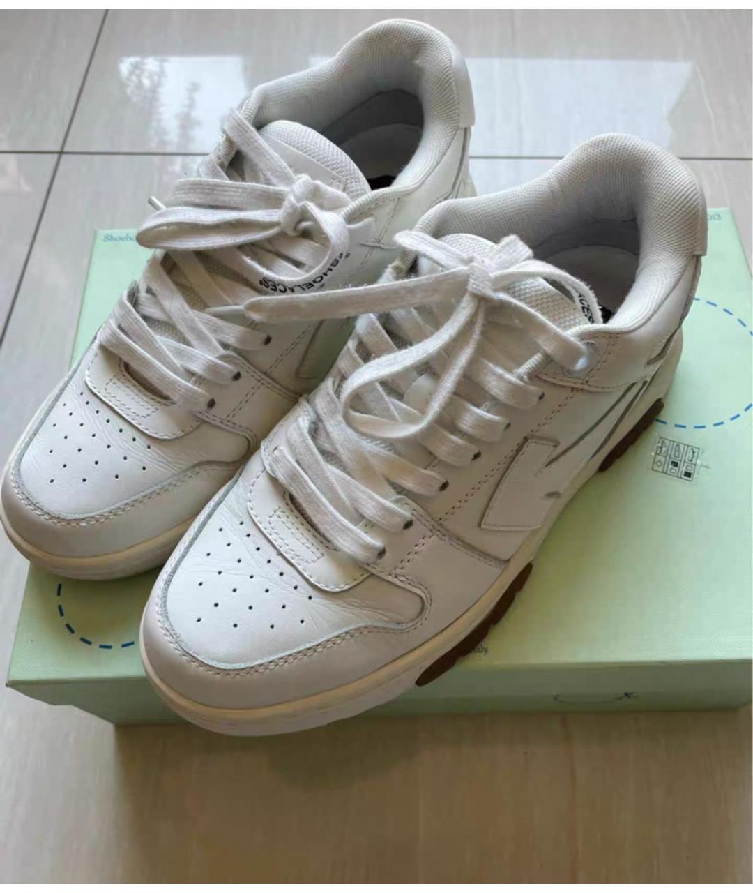 OFF-WHITE Белые кеды, фото 2