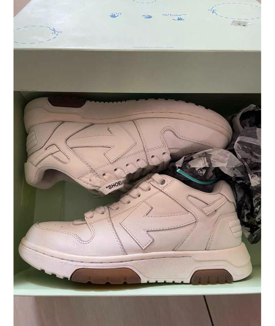 OFF-WHITE Белые кеды, фото 9
