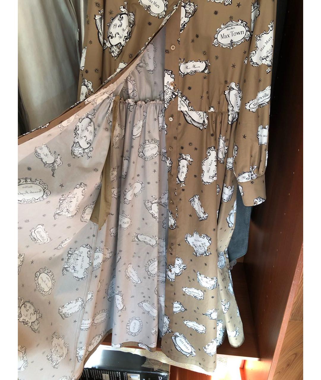 MAX MARA Горчичное хлопковое платье, фото 5