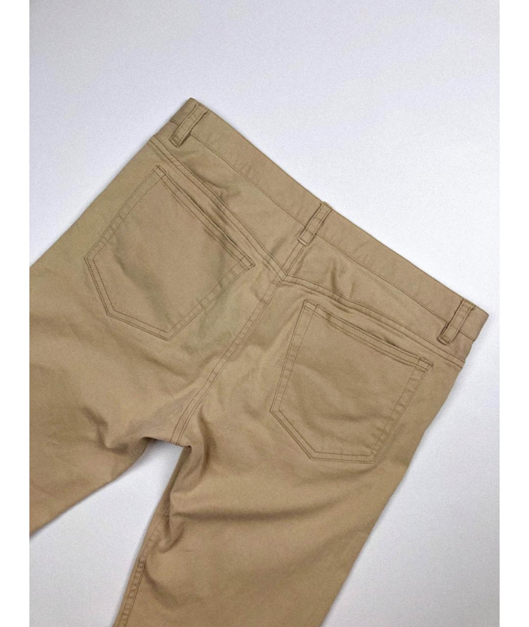 A.P.C. Бежевые хлопковые брюки чинос, фото 2