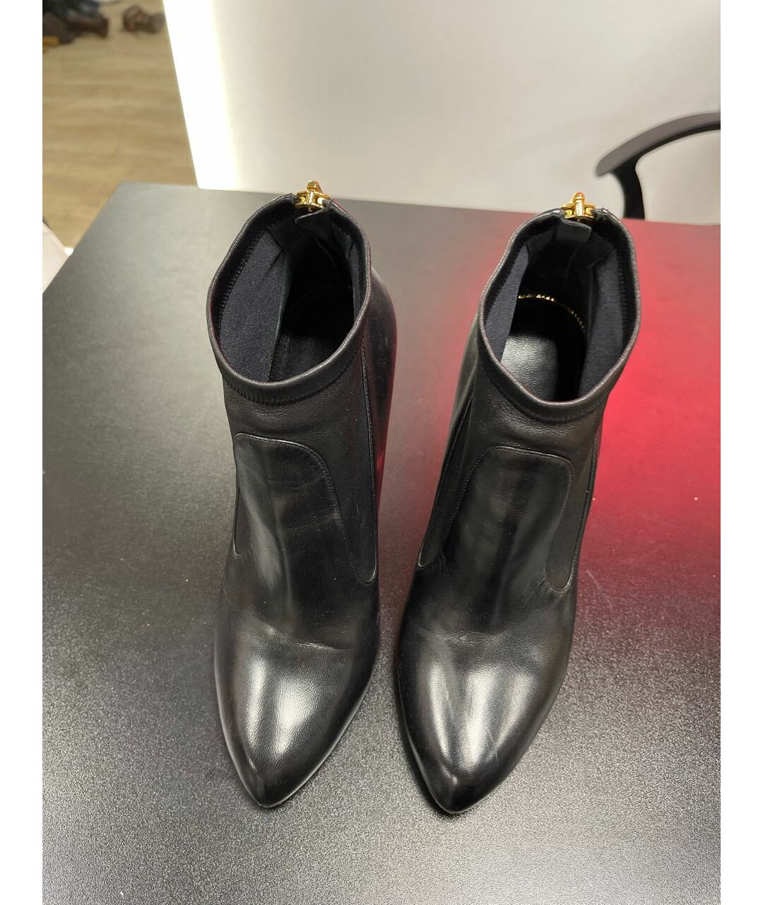 TOM FORD Черные кожаные ботильоны, фото 2