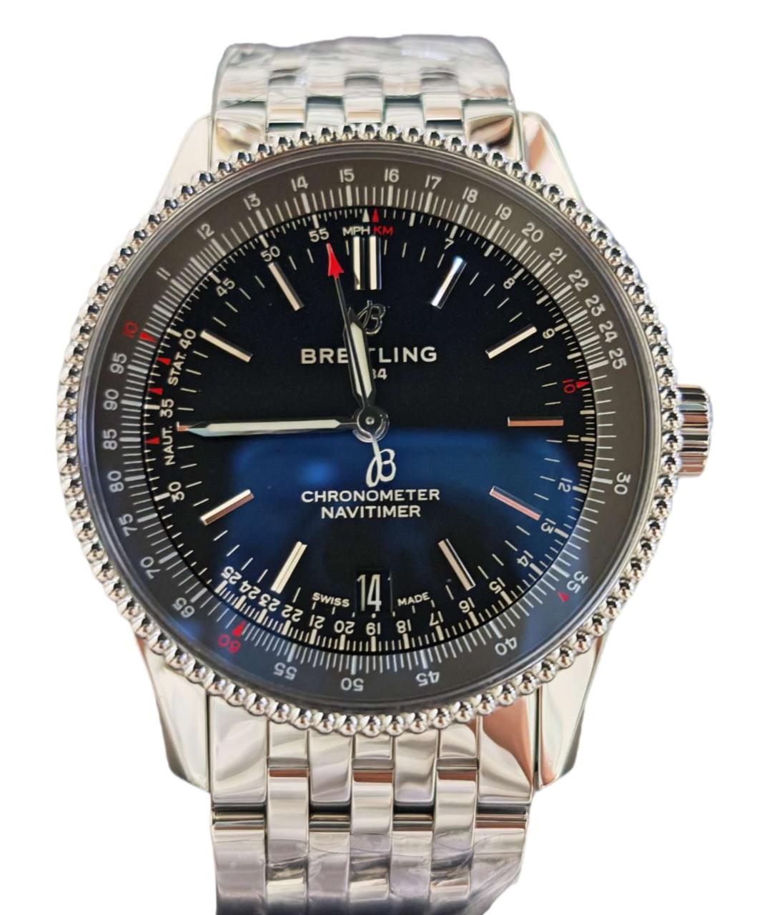 BREITLING Серебряные металлические часы, фото 1