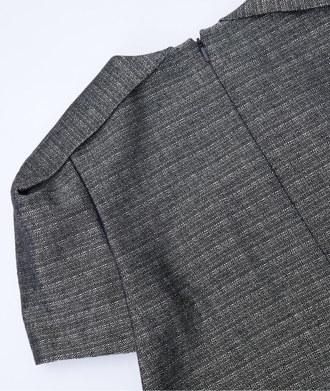 SAINT LAURENT Серебряное полиэстеровое платье, фото 6