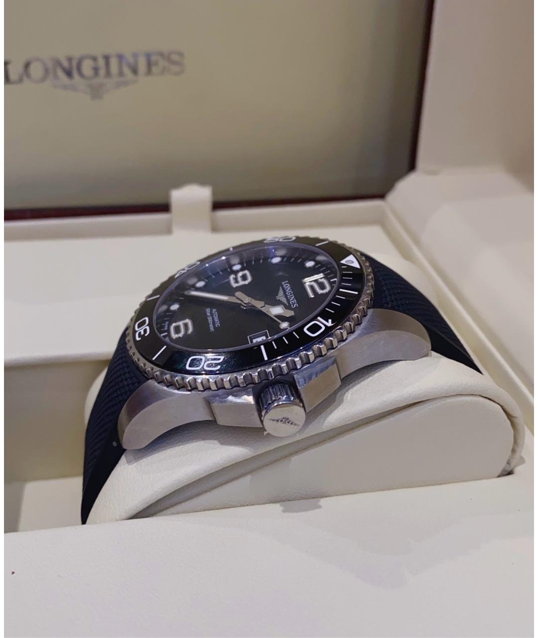 LONGINES Черные часы, фото 6