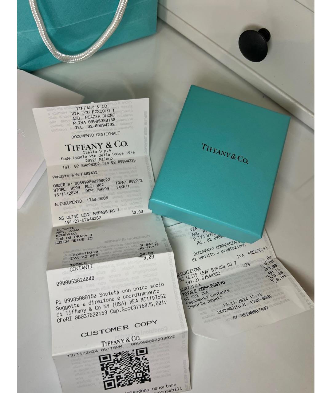 TIFFANY&CO Серебряное серебряное кольцо, фото 8