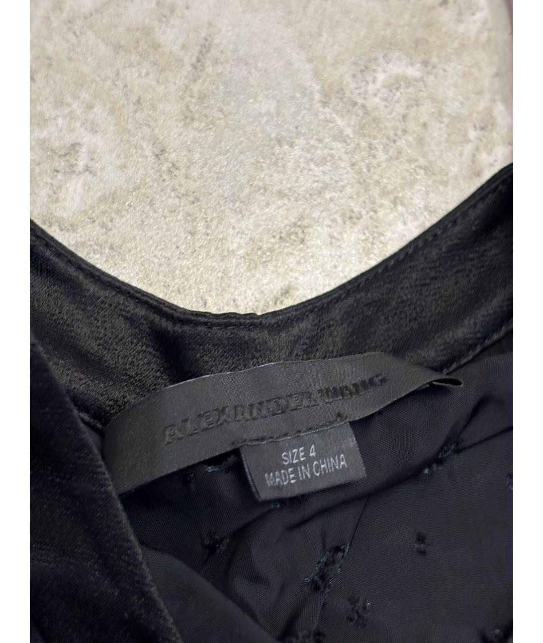 ALEXANDER WANG Черная вискозная футболка, фото 3