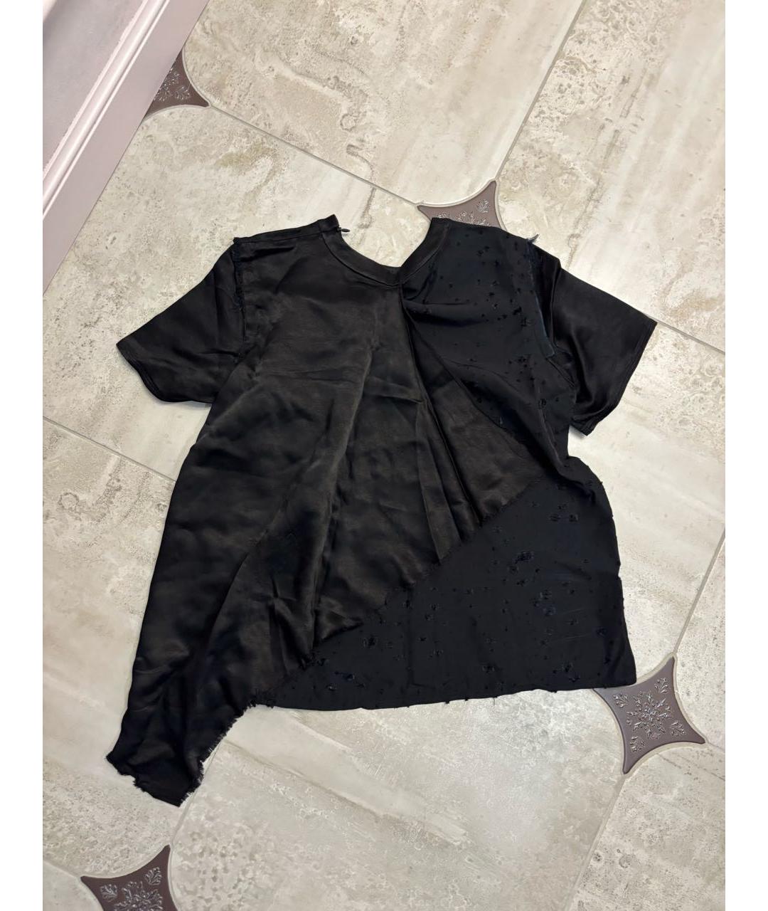 ALEXANDER WANG Черная вискозная футболка, фото 2