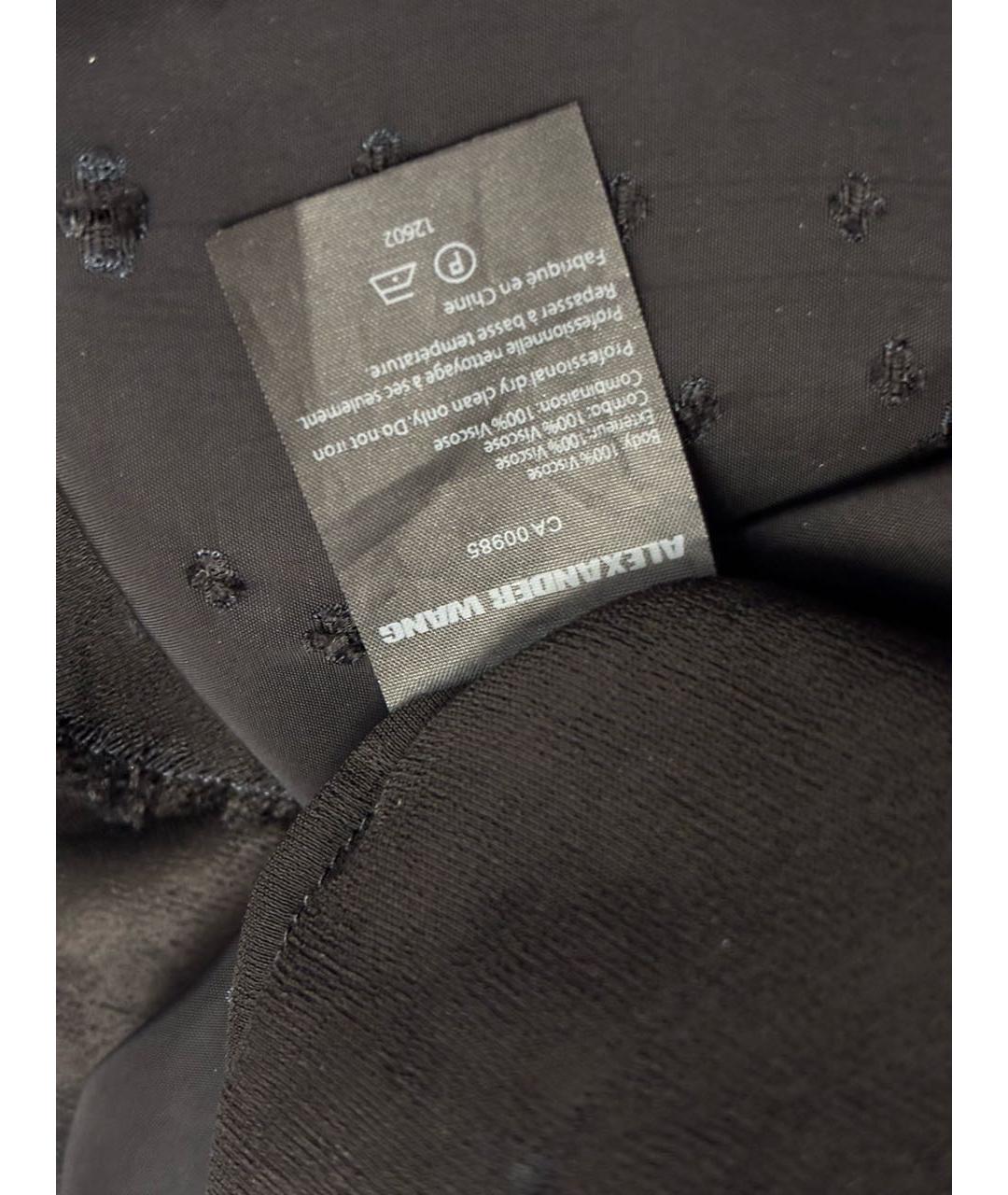 ALEXANDER WANG Черная вискозная футболка, фото 6