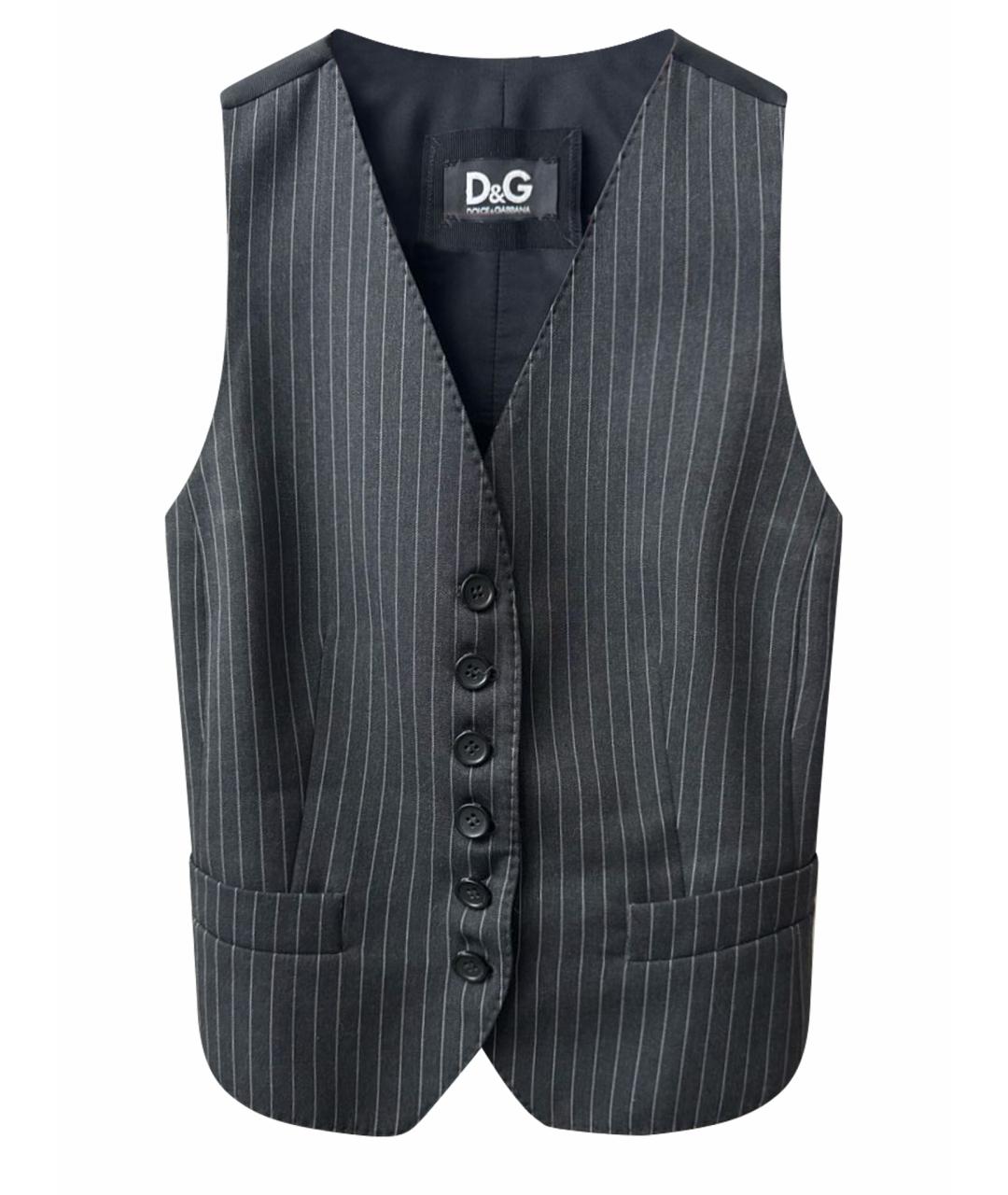 DOLCE&GABBANA Серый жилет, фото 1