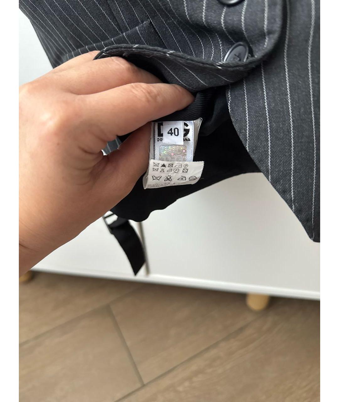 DOLCE&GABBANA Серый жилет, фото 4
