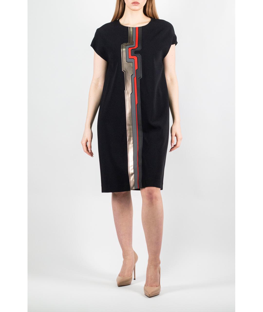 FENDI Черное вискозное коктейльное платье, фото 9