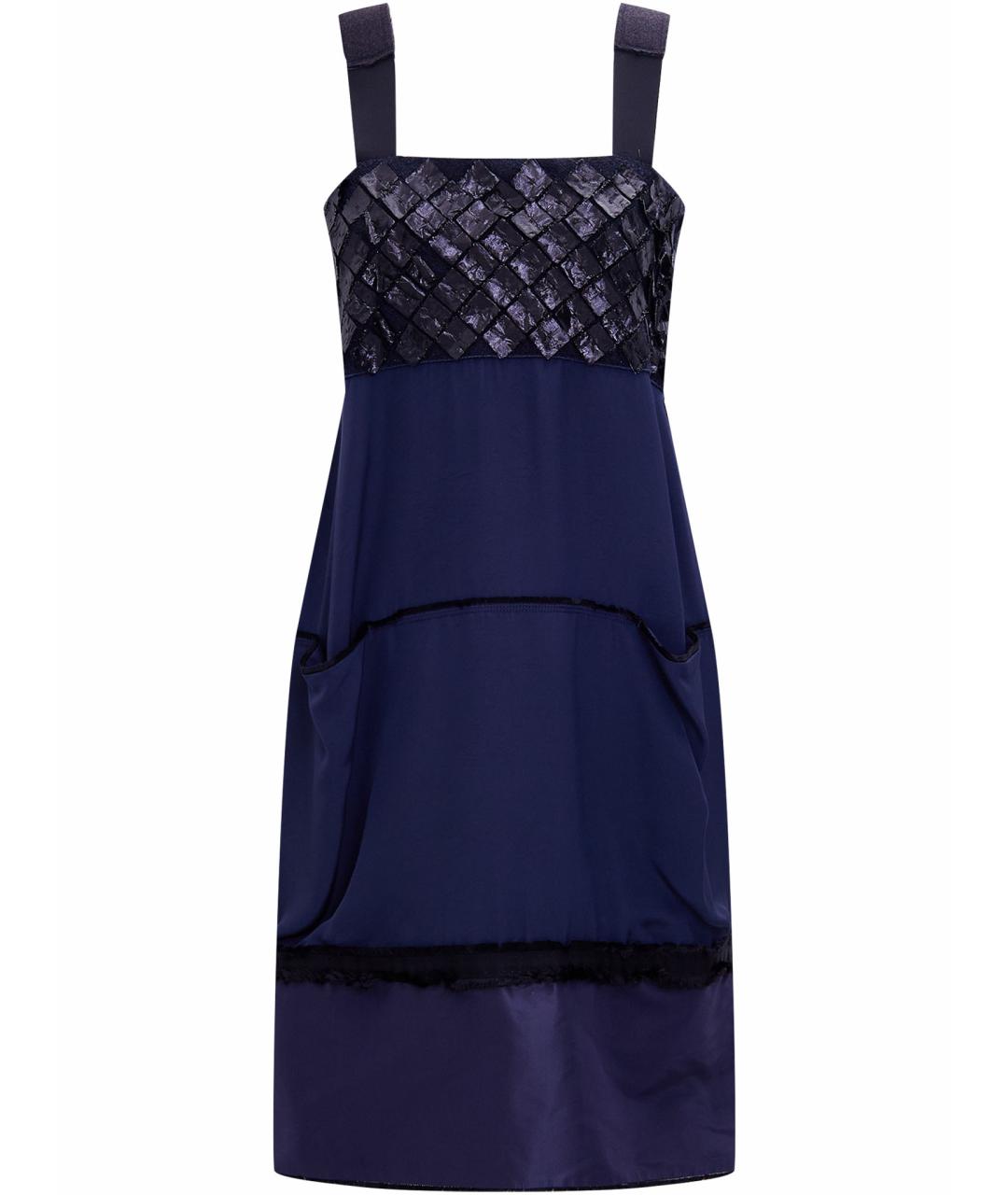 BOTTEGA VENETA Темно-синее платье, фото 1