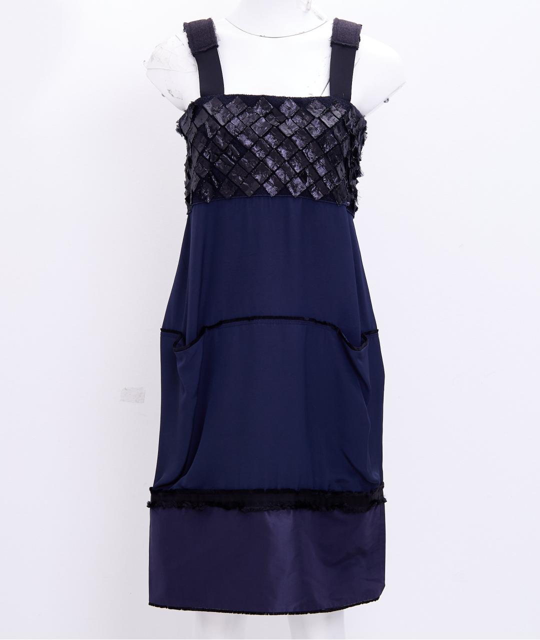 BOTTEGA VENETA Темно-синее платье, фото 7