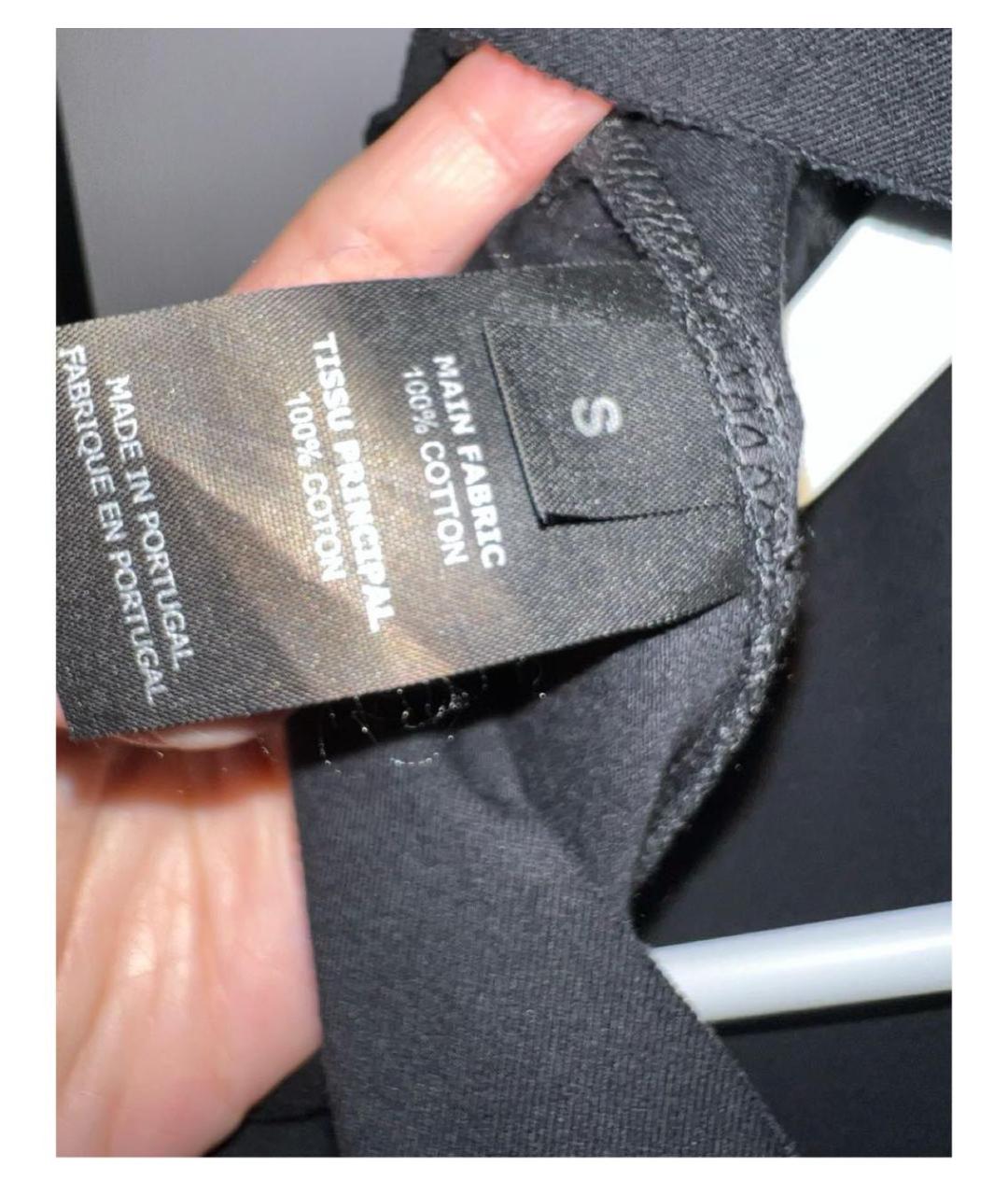 VETEMENTS Черная хлопковая майка, фото 3