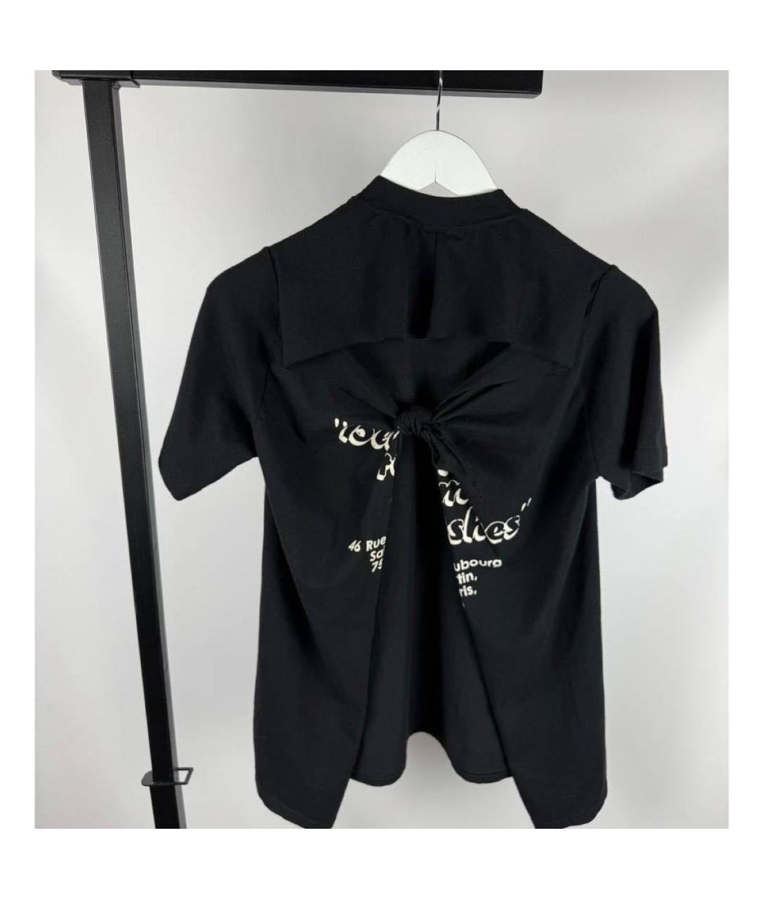 VETEMENTS Черная хлопковая майка, фото 4