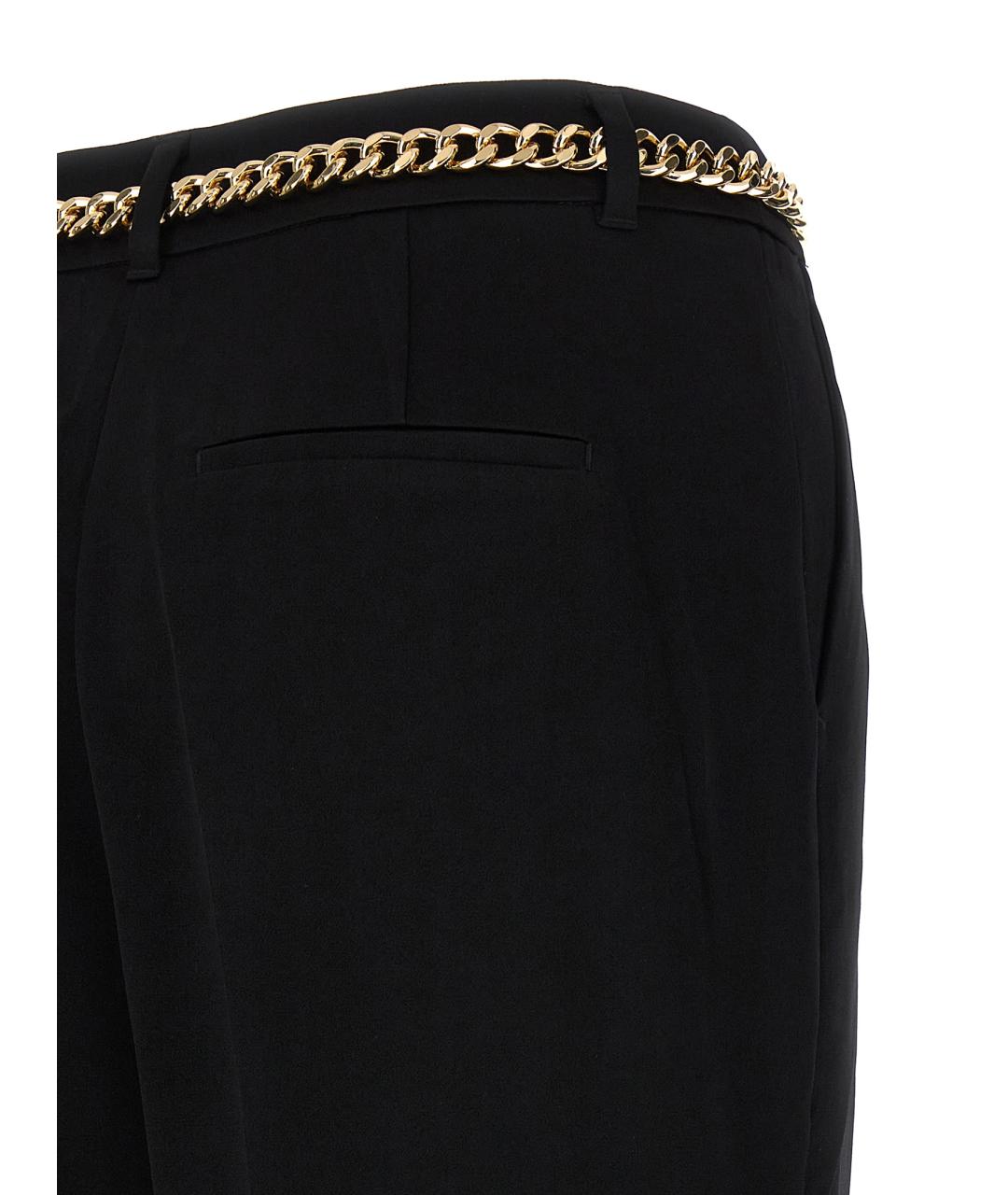 MICHAEL MICHAEL KORS Черные ацетатные прямые брюки, фото 4