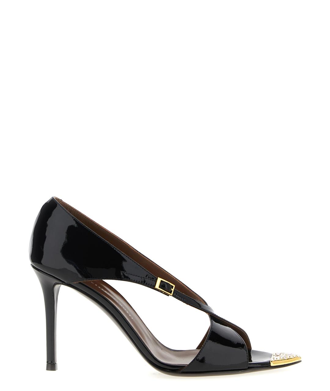 GIUSEPPE ZANOTTI DESIGN Черные кожаные туфли, фото 1