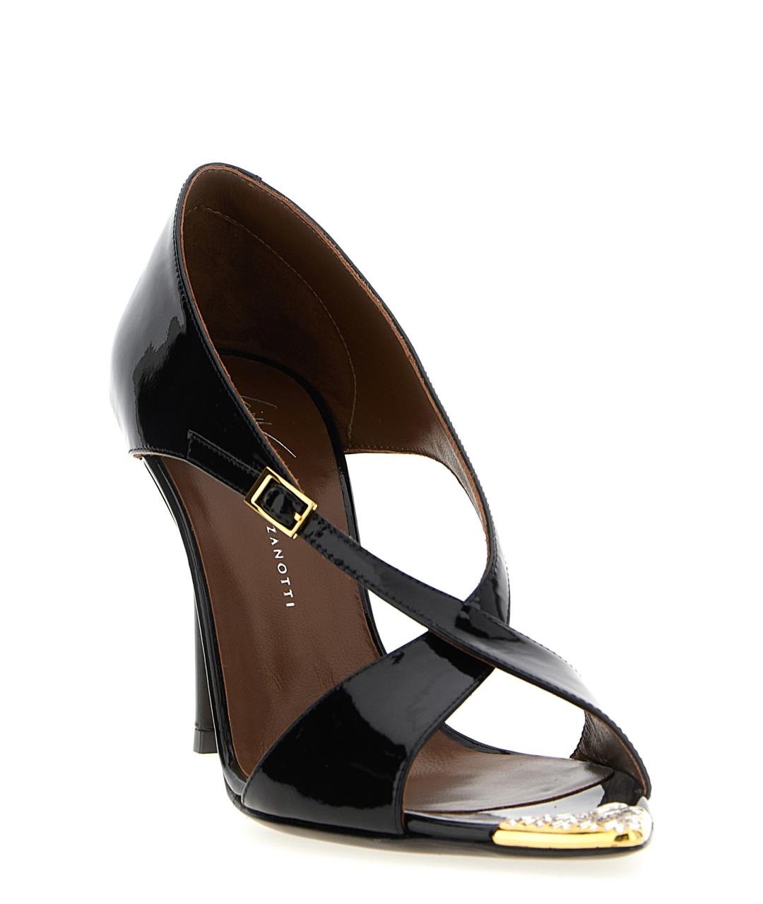 GIUSEPPE ZANOTTI DESIGN Черные кожаные туфли, фото 2