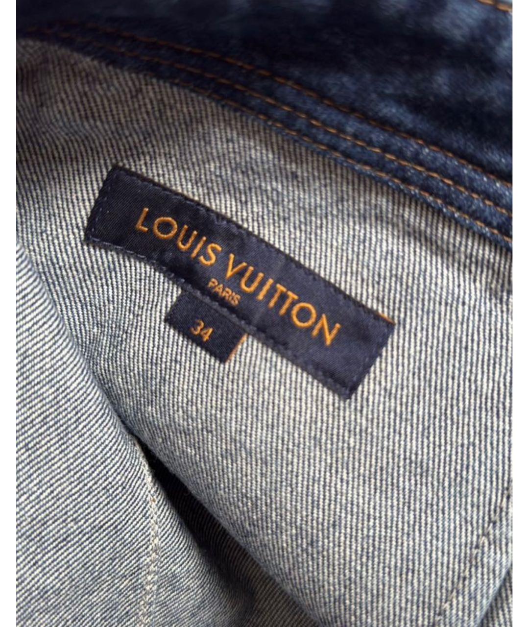 LOUIS VUITTON Синие прямые джинсы, фото 5