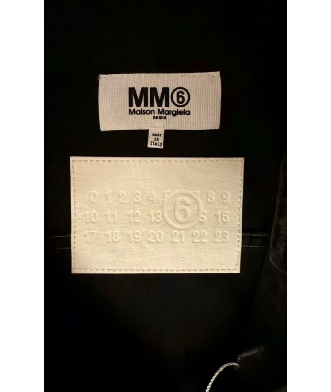 MM6 MAISON MARGIELA Черная кэжуал рубашка, фото 3