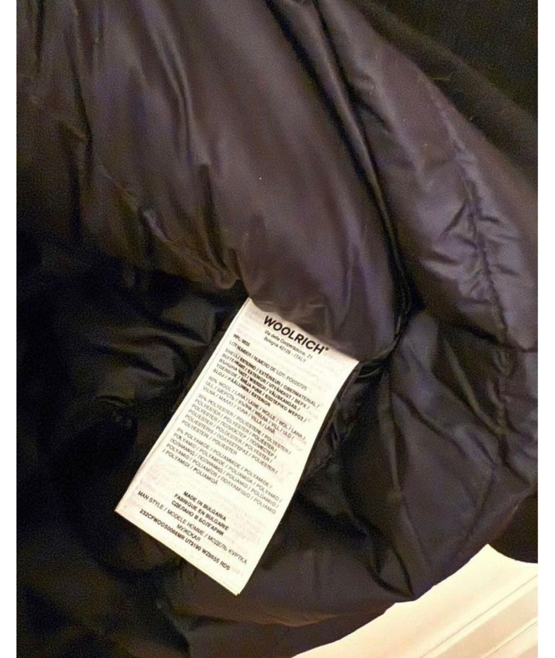 WOOLRICH Черная шерстяная куртка, фото 5