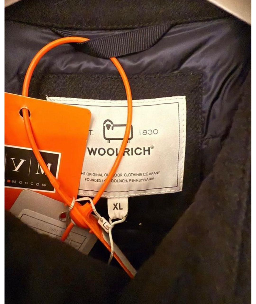 WOOLRICH Черная шерстяная куртка, фото 4