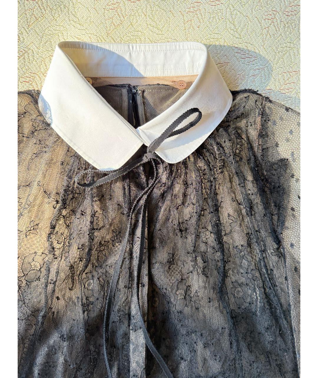 VALENTINO Черное шерстяное повседневное платье, фото 4