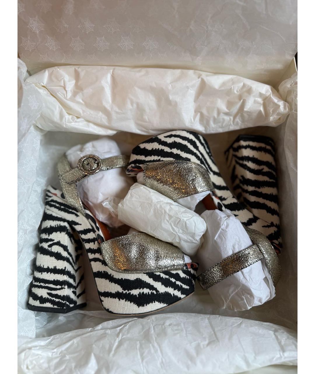 CHARLOTTE OLYMPIA Мульти кожаные босоножки, фото 7