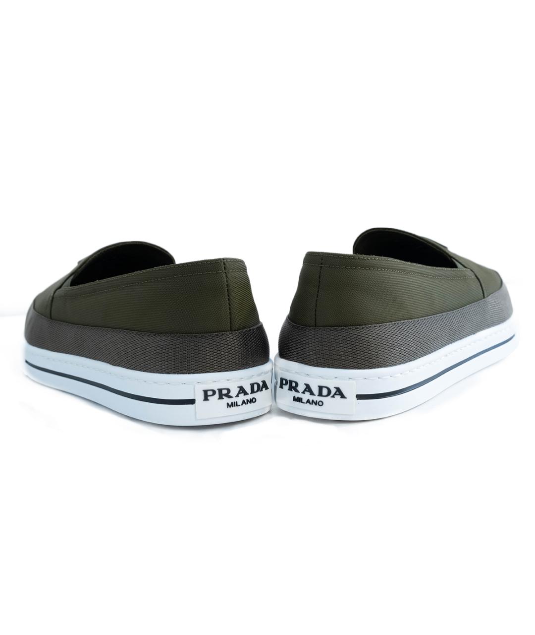 PRADA Хаки слипоны, фото 5