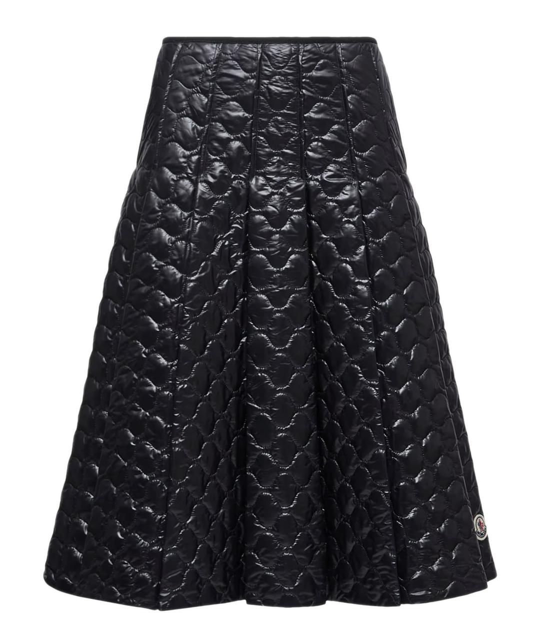 MONCLER Черная юбка миди, фото 1